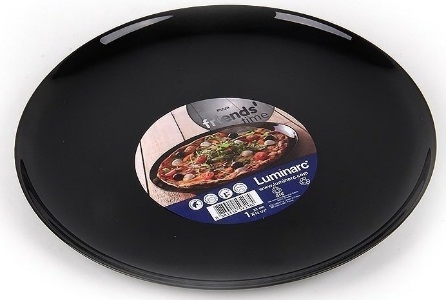 Блюдо LUMINARC FRIENDS TIME BLACK 32 см для пиццы, M0066