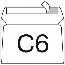 Конверт С6 114х162 скл (0+0), за (50 шт),КУ1040_50