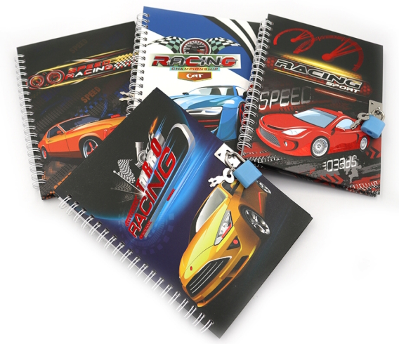 36940 Блокнот на спіралі з замочком 