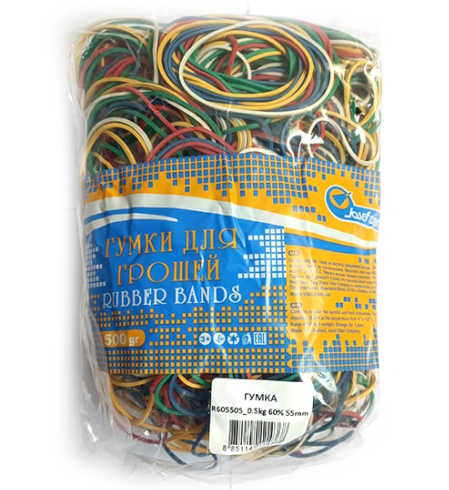 R50070  Гумка для грошей Josef Otten 500г, 70%, 60мм, mix (R605505