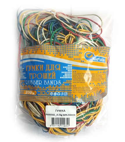 R5060 Гумка для грошей Josef Otten 50г, 60%, 60мм, mix (R056051)