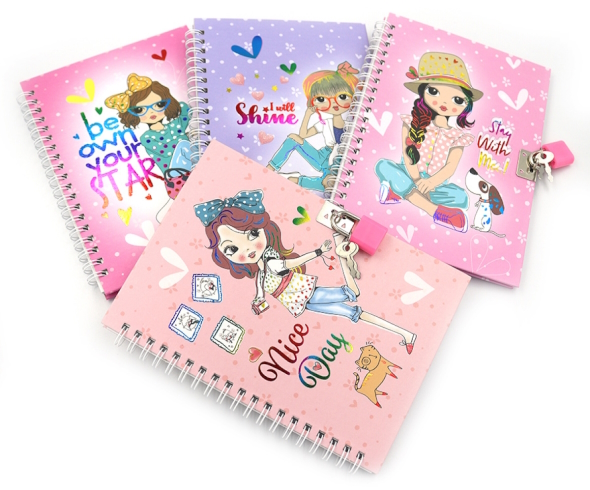 36941 Блокнот на спіралі з замочком 