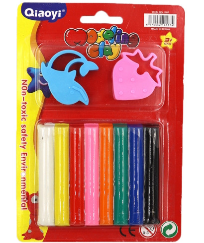 1187 Пластилін Qiaoyi 8кол.