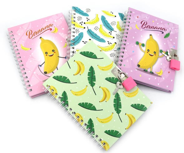 64950 Блокнот на спіралі з замочком 