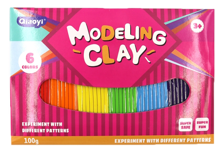 8020 Пластилін Modeling Clay 6кол. 100г