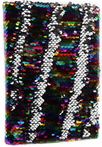 DSCN0397 Блокнот з паєтками клітина, жовта бум. 