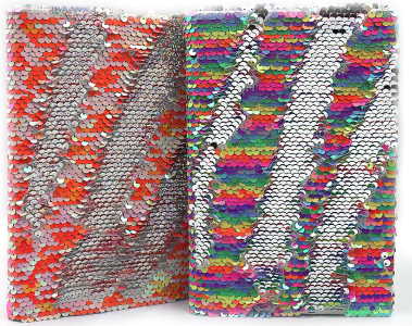 DSCN0401 Блокнот з паєтками клітина, жовта бум. 