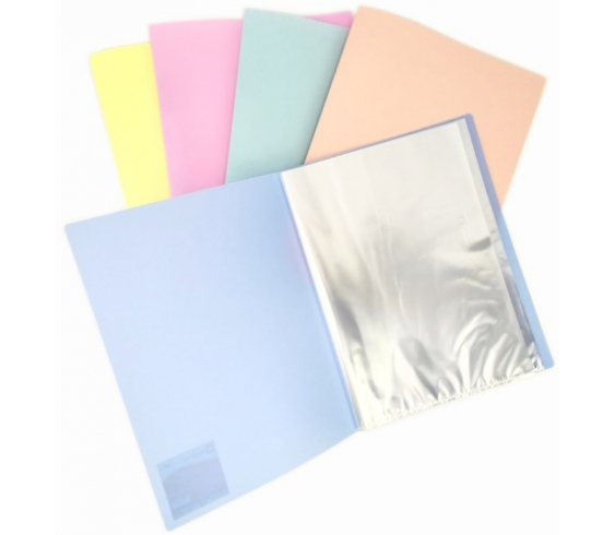 Папка А4 з 20 файлами Optima глянець, пастельне асорті, O32134