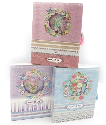 YH64K-B0248 Блокнот в короб. на замочку 