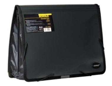 Папка на гумках, 2відд., А4, PP, чорна, 5212, SOZ