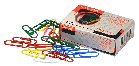 Скрiпка 28мм/100кольорові.4734.NORMA