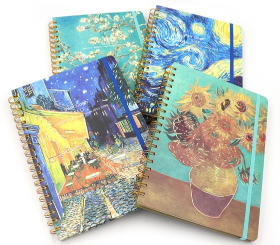 1802-1 Блокнот на спиралі резинці