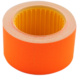 Цінник 30*20мм (300шт, 6м), прямокутний, зовнішня намотка, помаранчевий BM.282104-11