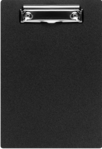 Планшет А4 Economix з притиском, пластик, чорний, E30156-01