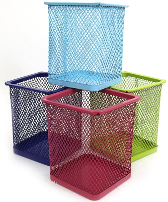 3545_C Підставка д/ручок-метал. 7*7*9,5см 