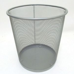 IMG_3694 (silver) Корзина офісна металл. D26-D22*28см, срібло