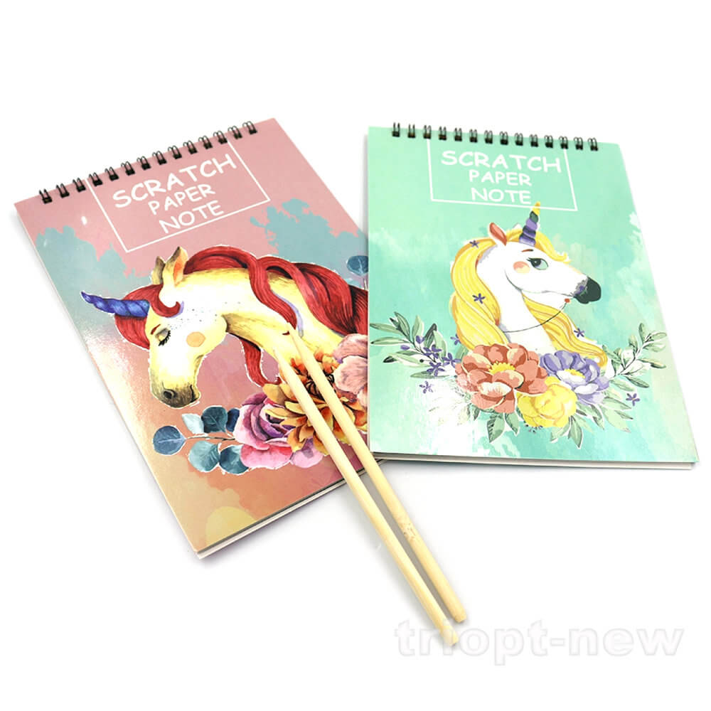 M-2930-2 Скретчбук на спіралі чорн.лист 