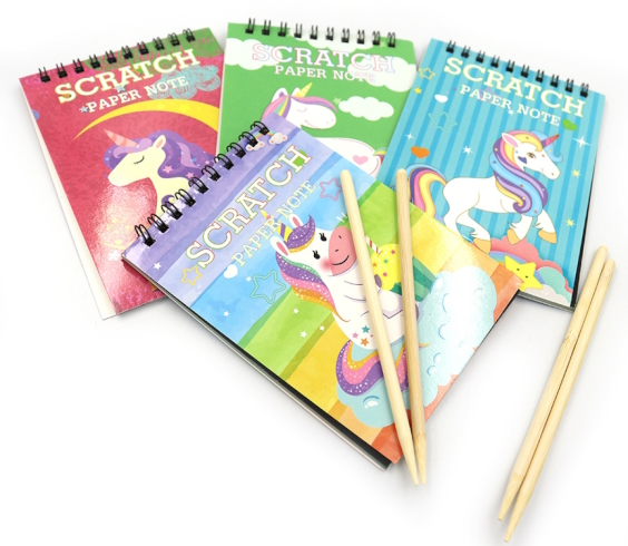 S-2930-1 Скретчбук на спіралі чорн.лист 