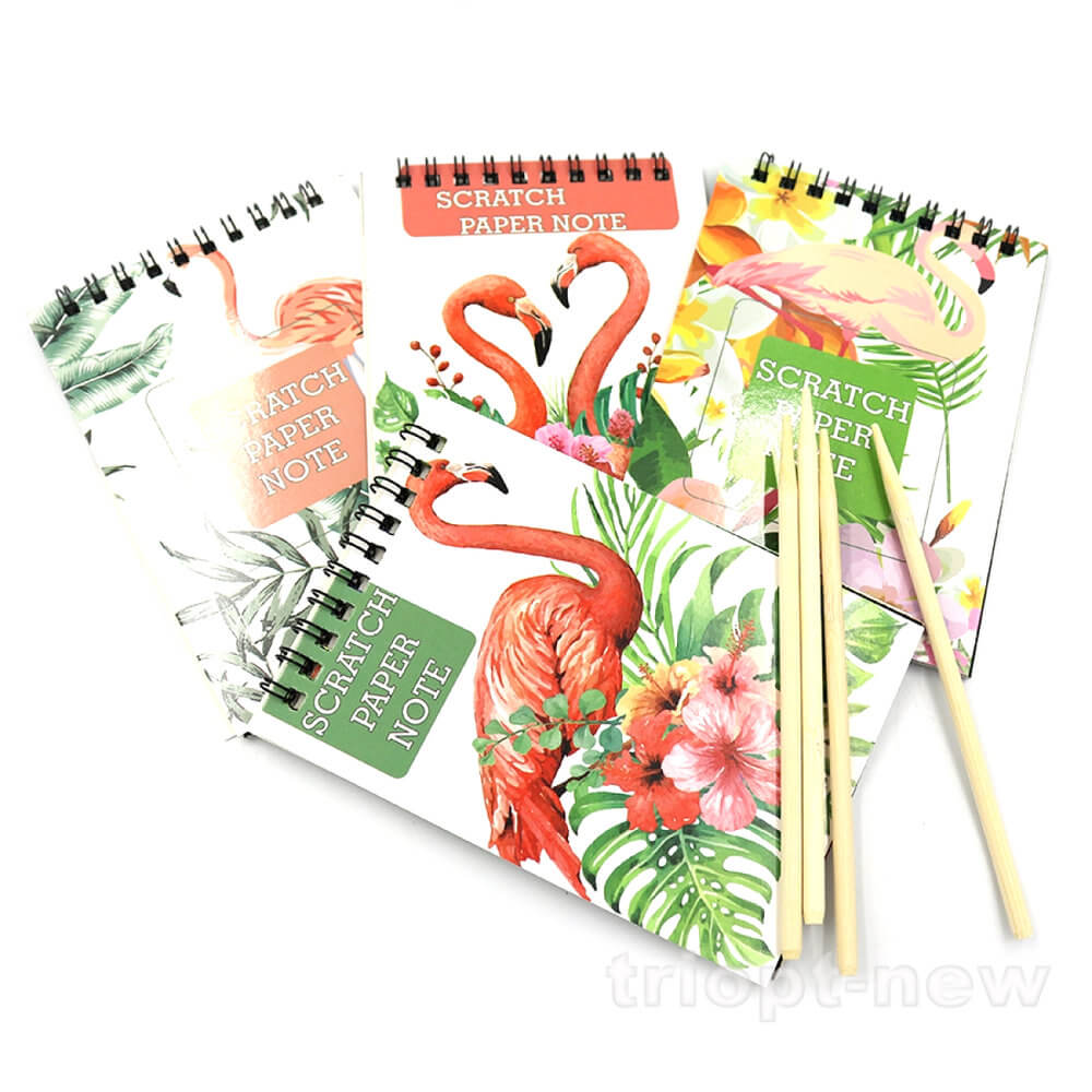 S-2930-2 Скретчбук на спіралі чорн.лист 