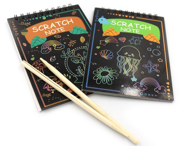 S-2930-3 Скетчбук на спіралі чорн.лист 