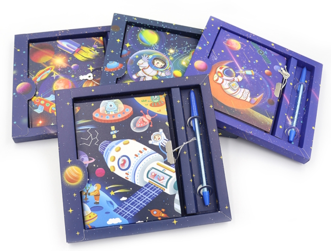 64946-EP Блокнот в короб. на замочку 