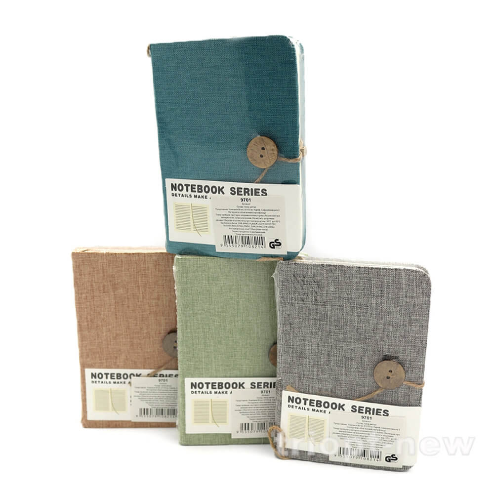 9701-Lined Блокнот на зав'язці 