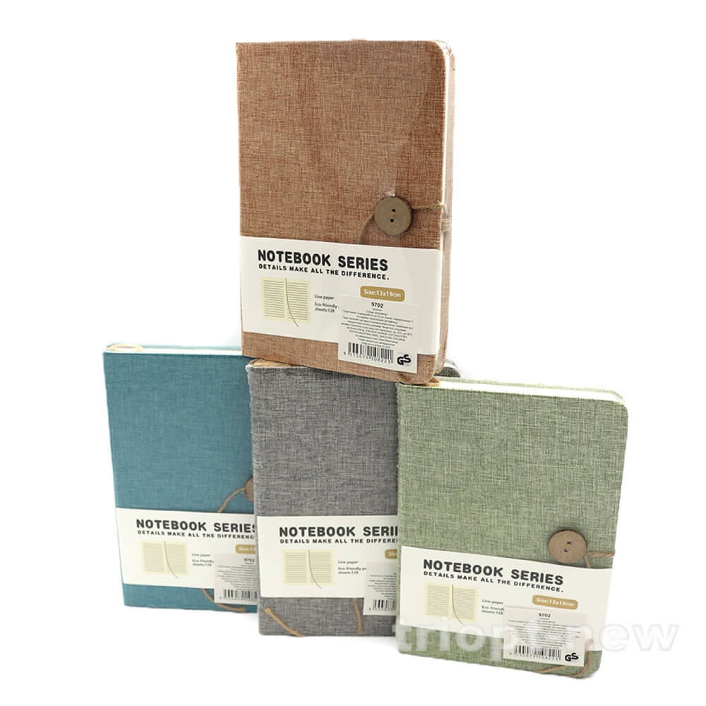 9702-Lined Блокнот на зав'язці 