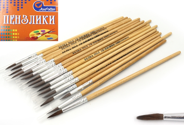 JO-7665 Пензлик білка кругл 17см 