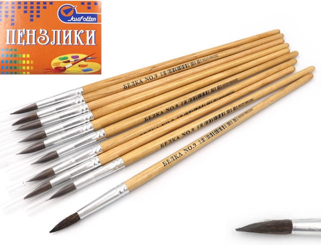 JO-7669 Пензлик білка кругл 18см 