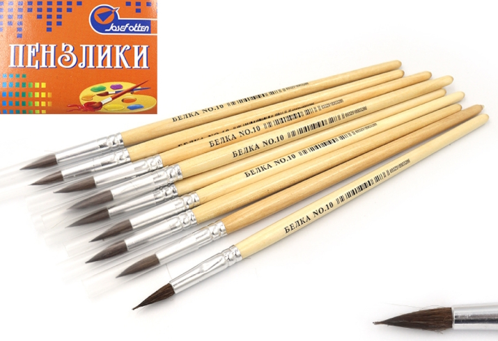 JO-7670 Пензлик білка кругл 18,5см 