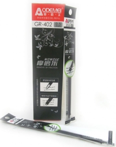 GR-402-BK Стрижень гелевий стирається, ігольч.накінечн., 0,5 мм, чорний, 1PC / OPP126мм, 20шт / етик