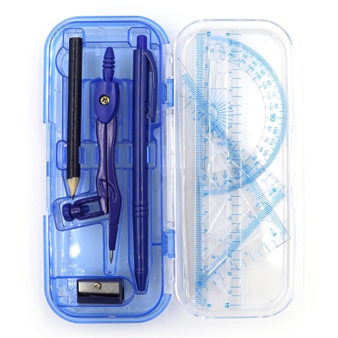 M-2009 Готовальня 8пред (олівець+циркуль+ручк+чинка+ 4лінійки)