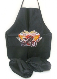 DSCN9942 Фартух (2 кишен) з нарукавниками 420D 