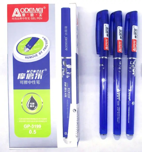 GP-3199 Ручка гелева що стирається након.-голка 0,5мм, син.