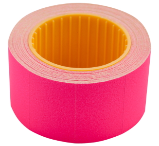 Цінник 30*20мм (300шт, 6м), прямокутний, зовнішня намотка, малиновий BM.282104-29