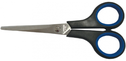 Ножиці 14 см Economix, пласт. ручки з гум. вставками,E40401