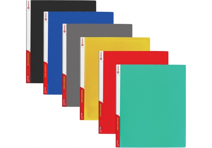 Папка пластикова А4 Optima на 4 кільця, фактура 