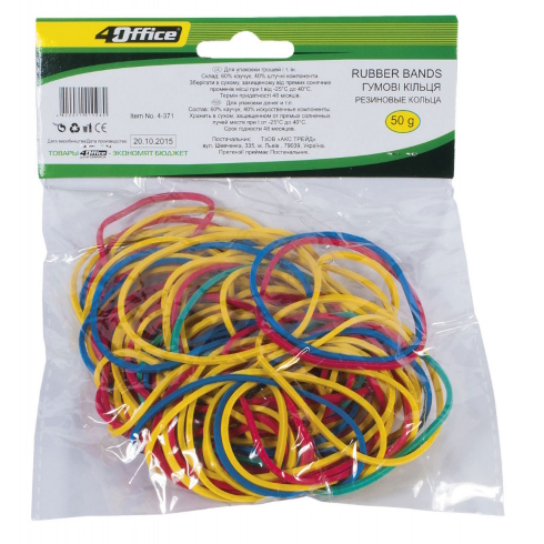 Гумка д/грошей  50мм 50г в, 4-371 4OFFIC