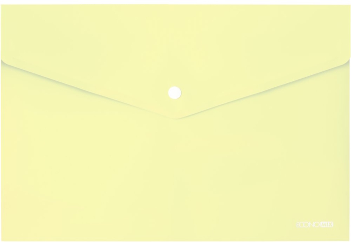 Папка-конверт А4 на кнопці Economix, 180 мкм, непрозора, фактура 