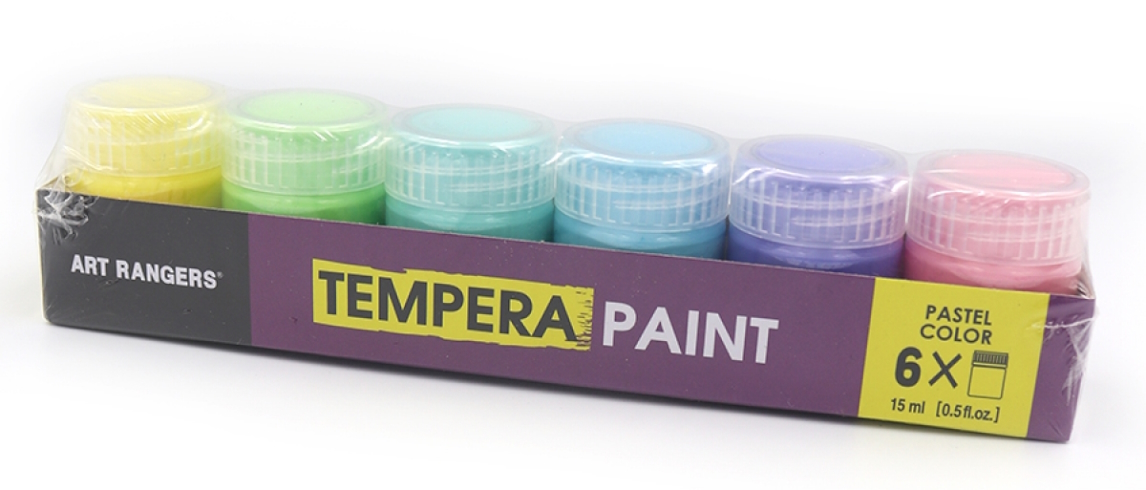 PT11C.06015.A Фарба 6кольор*15мл TEMPERA Pastel ART RANGERS 15ML L03.WX.PT11C.06015.A