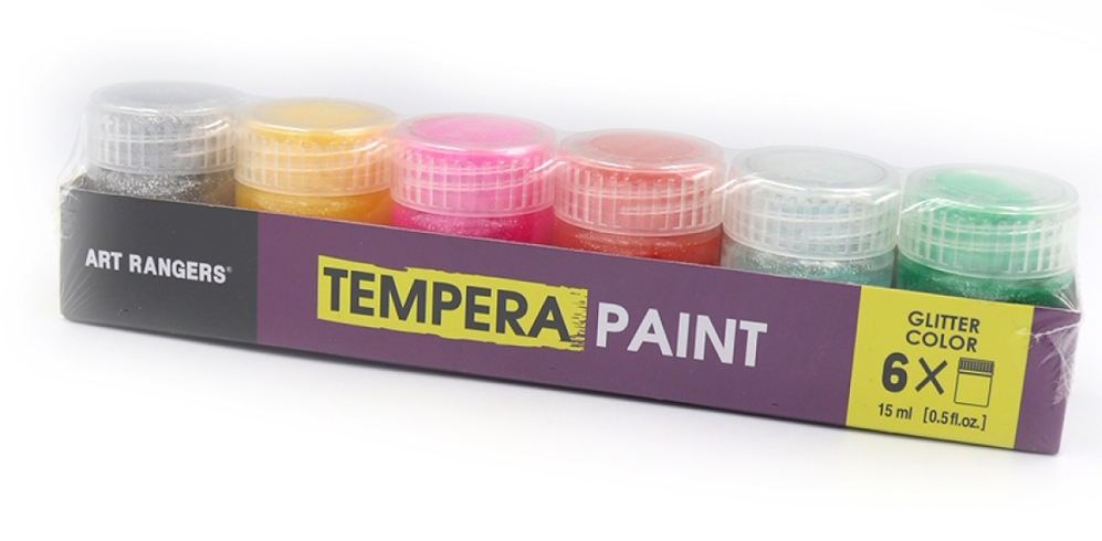PT24.06015.A Фарба 6кольор*15ML TEMPERA Glitter  ART RANGERS L03.WX.PT24.06015.A