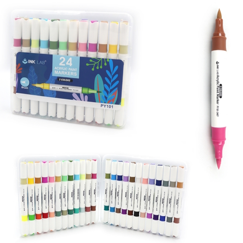 PY101-24 Набір двухстор. маркерів Beifa 48кол.