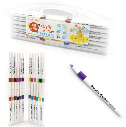 YZ9002 -24 Набір акрілових маркерівYuze 24кол., 24шт./етик.