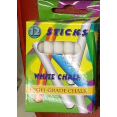 8507-W Крейда біла STICKS 12шт.Этикетка