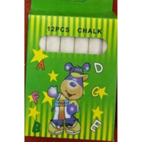 8519-W Крейда біла кругла Мишеня 12шт. без/Этик