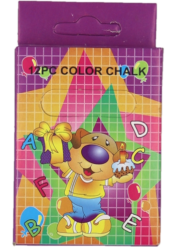 8520-C Крейда кольорова Мишеня кругла 6кольор  без/Этик