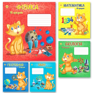 Зошит шкільний 18 аркушів клітинка 