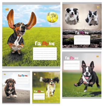 Зошит 12 арк.лінія Тверда ТЕ22104 Цуценята, 25/600, 5к.