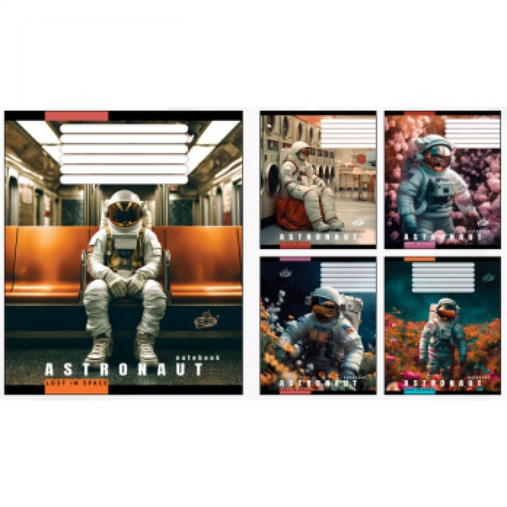 Зошит 48арк.оф.#ТВ-14 №2444 Астронавт