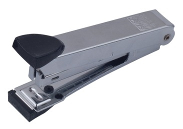 Степлер металевий, 12арк, (скоби №10), 94x42x21мм, чорний, BM.4152-01